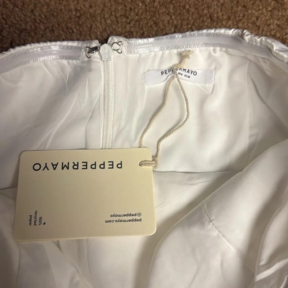 Peppermayo Cream Strapless Sheath Dress - Picture 2 of 2